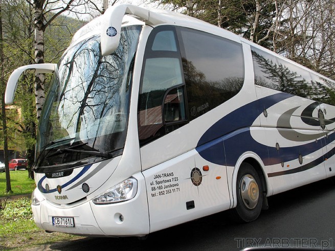 Scania Irizar autobus dalekosiężny. Silniki od 340 KM do 420 KM. 12- biegowa skrzynia ...